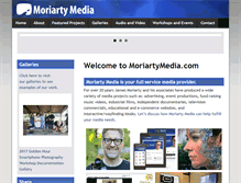 Tablet Screenshot of moriartymedia.com
